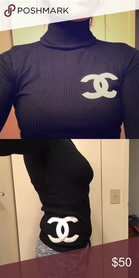 coco chanel sweatshirt and pants|Chanel turtleneck sweater 5.